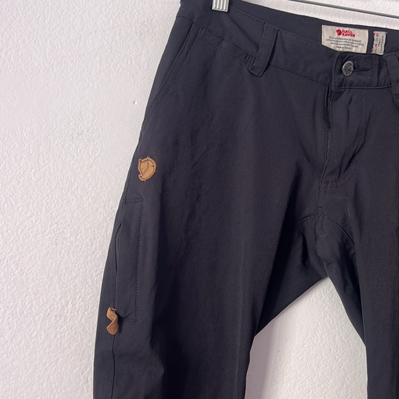 Fjallraven Women’s Abisko Trail Stretch Black Hiking Trouser Pants Size 26 Reg - Picture 9 of 13